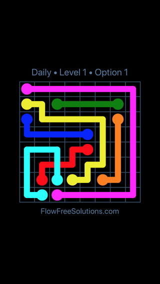 Solution and Answer to the Puzzle for Bridges Date Tuesday, October 9, 2018 Level 1