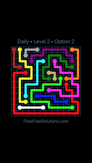 Solution and Answer to the Puzzle for Bridges Date Sunday, December 2, 2018 Level 2