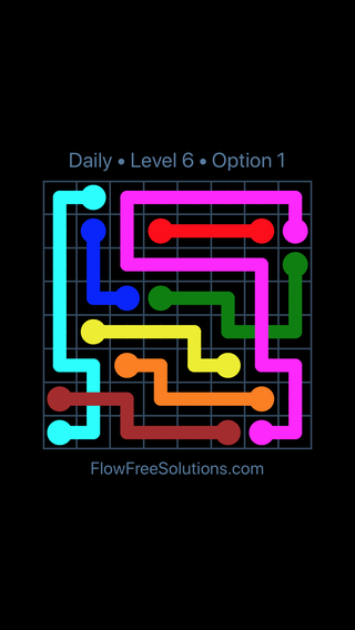 Solution and Answer to the Puzzle for Bridges Date Monday, August 12, 2019 Level 6