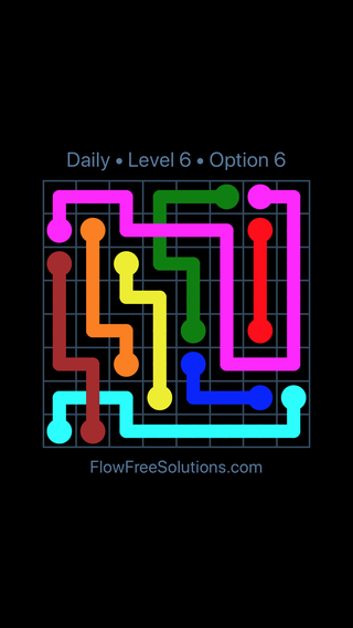 Solution and Answer to the Puzzle for Bridges Date Monday, August 12, 2019 Level 6