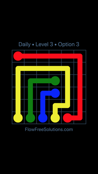 Solution and Answer to the Puzzle for Flow Date Friday, July 13, 2018 Level 3