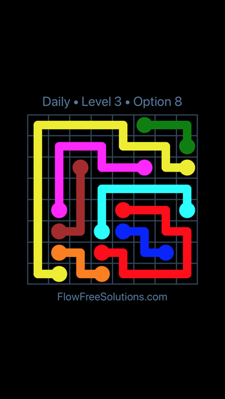 Solution and Answer to the Puzzle for Flow Date Tuesday, October 9, 2018 Level 3