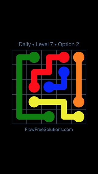 Solution and Answer to the Puzzle for Flow Date Wednesday, December 4, 2019 Level 7