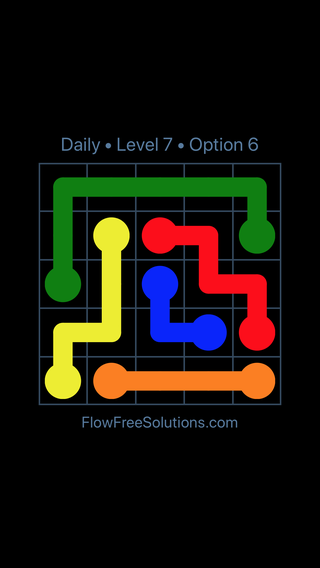 Solution and Answer to the Puzzle for Flow Date Wednesday, December 4, 2019 Level 7