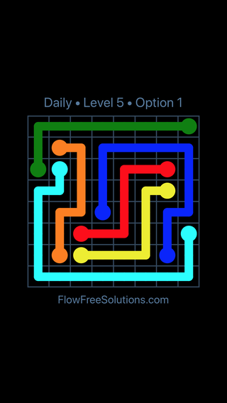 Solution and Answer to the Puzzle for Flow Date Wednesday, October 14, 2020 Level 5