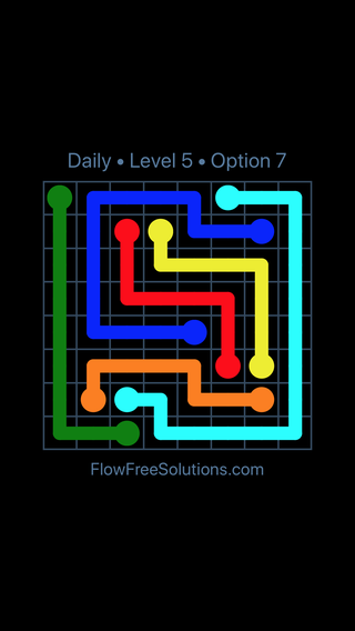 Solution and Answer to the Puzzle for Flow Date Wednesday, October 14, 2020 Level 5