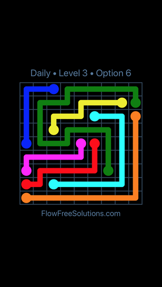 Solution and Answer to the Puzzle for Flow Date Friday, February 9, 2018 Level 3