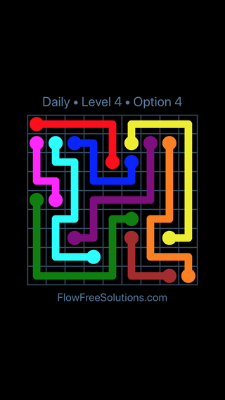 Solution and Answer to the Puzzle for Flow Date Thursday, October 15, 2020 Level 4