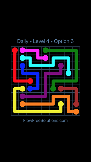 Solution and Answer to the Puzzle for Flow Date Thursday, October 15, 2020 Level 4