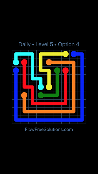 Solution and Answer to the Puzzle for Flow Date Sunday, June 4, 2023 Level 5