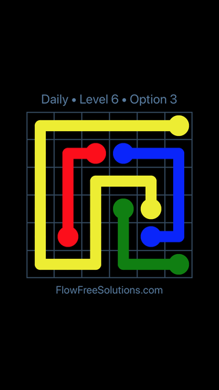 Solution and Answer to the Puzzle for Flow Date Monday, May 14, 2018 Level 6