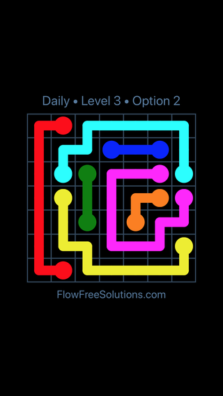 Solution and Answer to the Puzzle for Flow Date Tuesday, August 7, 2018 Level 3