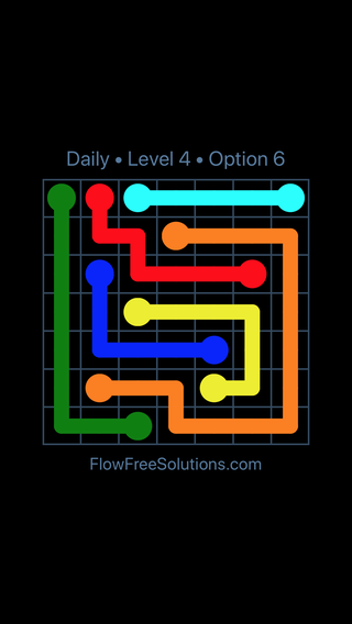 Solution and Answer to the Puzzle for Flow Date Tuesday, May 15, 2018 Level 4