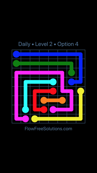 Solution and Answer to the Puzzle for Flow Date Wednesday, August 8, 2018 Level 2