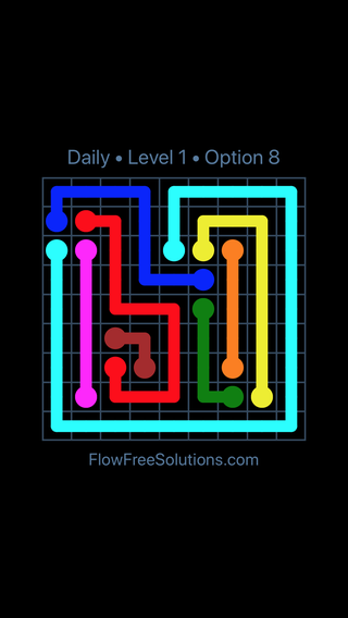 Solution and Answer to the Puzzle for Flow Date Thursday, May 17, 2018 Level 1