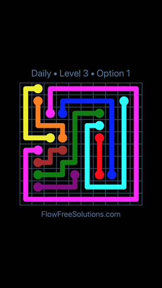 Solution and Answer to the Puzzle for Flow Date Friday, August 10, 2018 Level 3