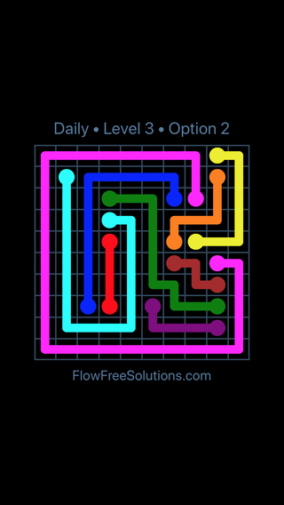 Solution and Answer to the Puzzle for Flow Date Friday, August 10, 2018 Level 3