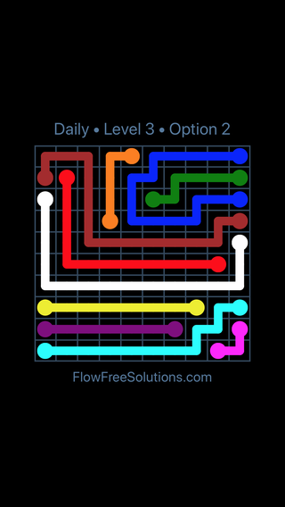 Solution and Answer to the Puzzle for Flow Date Friday, January 12, 2018 Level 3