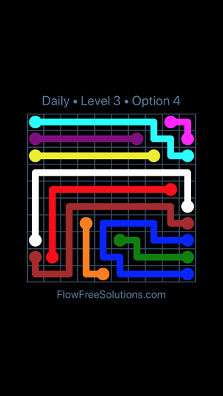 Solution and Answer to the Puzzle for Flow Date Friday, January 12, 2018 Level 3