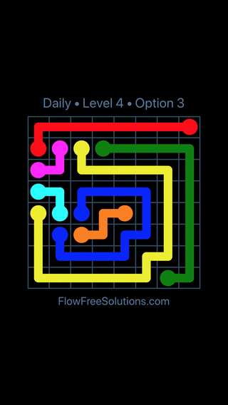 Solution and Answer to the Puzzle for Flow Date Thursday, September 14, 2017 Level 4