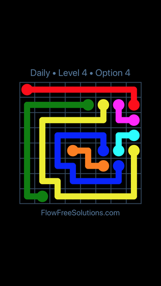 Solution and Answer to the Puzzle for Flow Date Thursday, September 14, 2017 Level 4