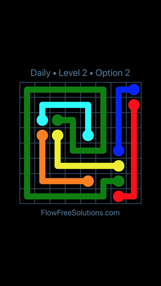 Solution and Answer to the Puzzle for Flow Date Friday, November 9, 2018 Level 2