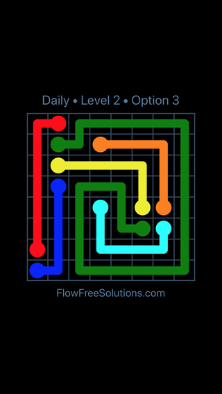 Solution and Answer to the Puzzle for Flow Date Friday, November 9, 2018 Level 2