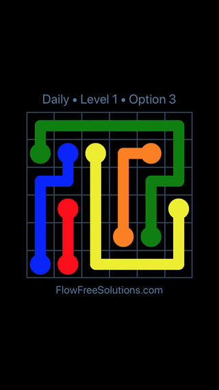 Solution and Answer to the Puzzle for Flow Date Wednesday, September 20, 2017 Level 1