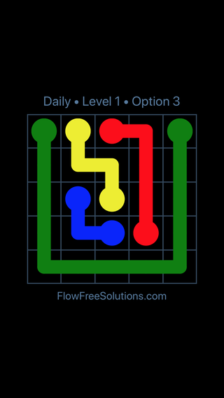 Solution and Answer to the Puzzle for Flow Date Thursday, September 21, 2017 Level 1
