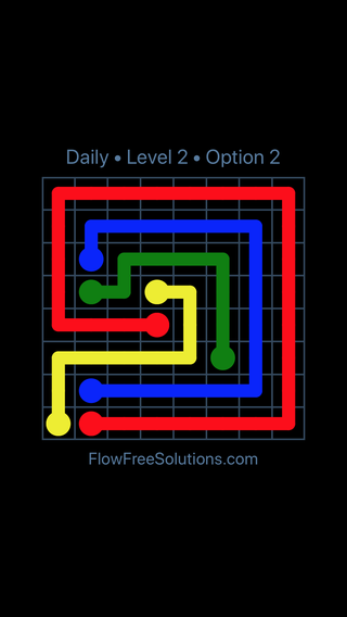 Solution and Answer to the Puzzle for Flow Date Saturday, August 10, 2019 Level 2