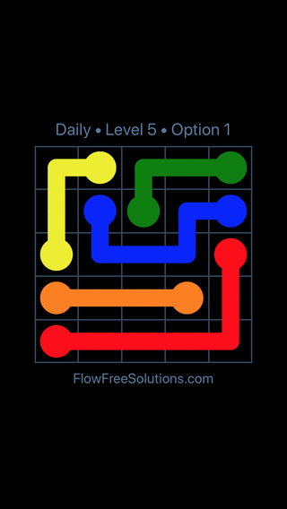 Solution and Answer to the Puzzle for Flow Date Tuesday, December 4, 2018 Level 5