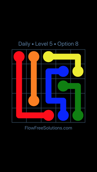 Solution and Answer to the Puzzle for Flow Date Tuesday, May 17, 2022 Level 5