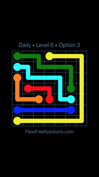Solution and Answer to the Puzzle for Flow Date Wednesday, August 14, 2019 Level 6
