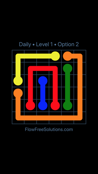 Solution and Answer to the Puzzle for Flow Date Thursday, December 6, 2018 Level 1