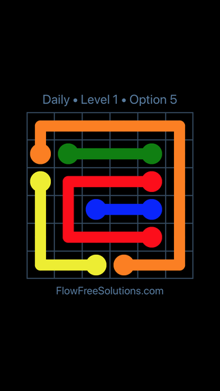 Solution and Answer to the Puzzle for Flow Date Thursday, December 6, 2018 Level 1