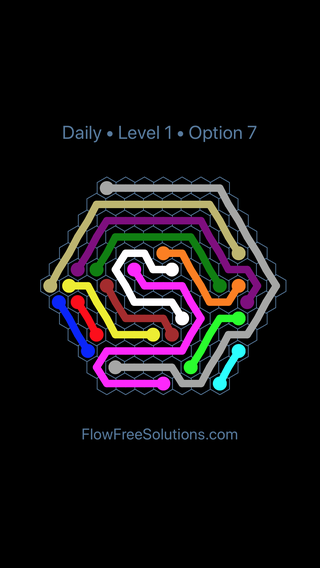 Solution and Answer to the Puzzle for Hexes Date Friday, November 10, 2017 Level 1