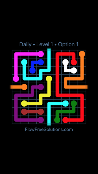 Solution and Answer to the Puzzle for Warps Date Wednesday, April 7, 2021 Level 1