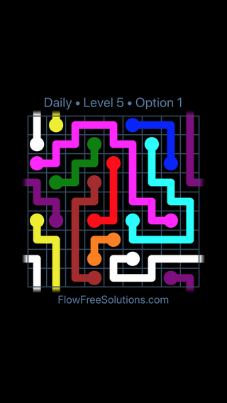 Solution and Answer to the Puzzle for Warps Date Thursday, March 14, 2019 Level 5