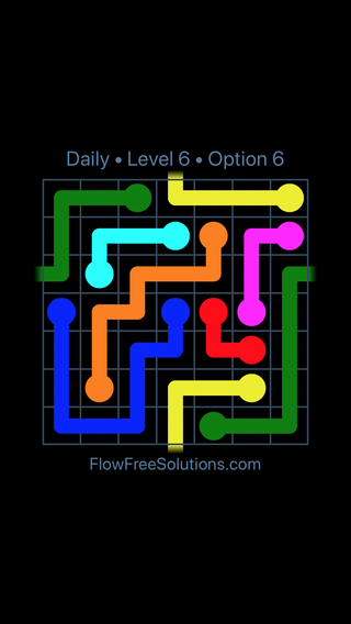 Solution and Answer to the Puzzle for Warps Date Sunday, February 11, 2018 Level 6
