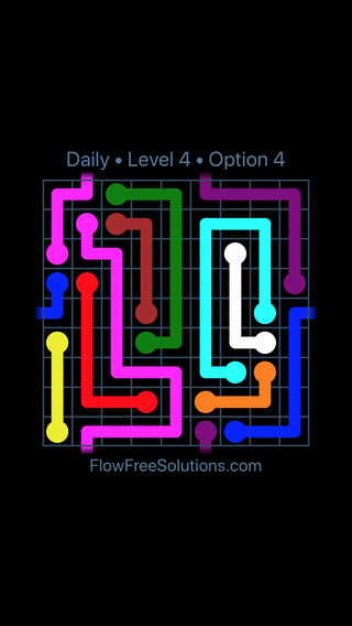 Solution and Answer to the Puzzle for Warps Date Wednesday, February 21, 2018 Level 4