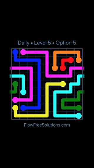 Solution and Answer to the Puzzle for Warps Date Friday, January 12, 2018 Level 5