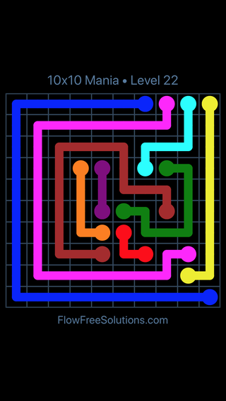 Flow Free X Mania Level Puzzle Solution And Answer Flow Free