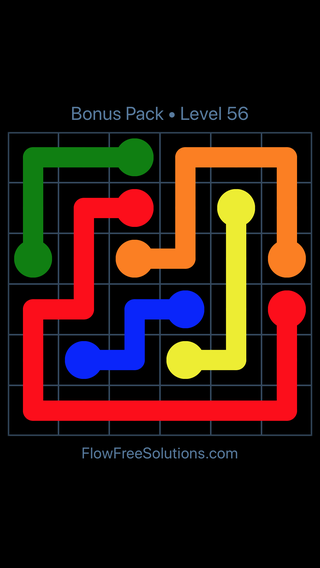 Solution and Answer to the Puzzle for Flow Free Bonus Pack Level 26