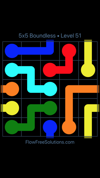 Solution and Answer to the Puzzle for Warps 5x5 Boundless Level 51