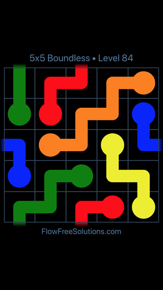 Solution and Answer to the Puzzle for Warps 5x5 Boundless Level 84