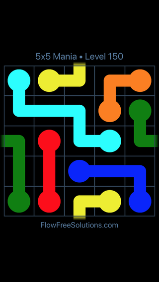 Solution and Answer to the Puzzle for Warps 5x5 Mania Level 150