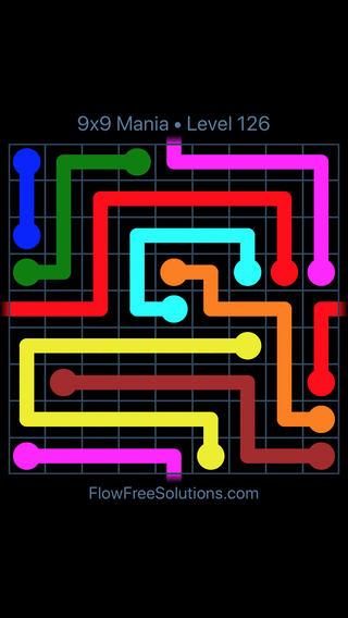 Solution and Answer to the Puzzle for Warps 9x9 Mania Level 126