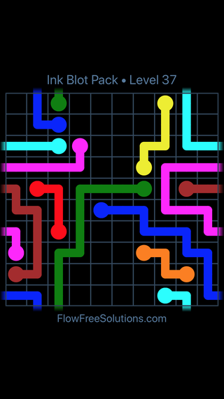 Solution and Answer to the Puzzle for Warps Inkblot Pack Level 37