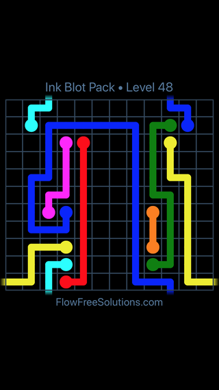 Solution and Answer to the Puzzle for Warps Inkblot Pack Level 48