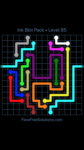 Solution and Answer to the Puzzle for Warps Inkblot Pack Level 85